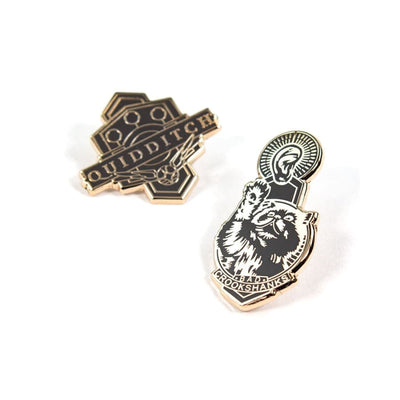 One Size Pin Kings Harry Potter Enamel Pin Badge Set 1.2 - Quidditch & Crookshanks