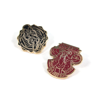 One Size Pin Kings Harry Potter Enamel Pin Badge Set 1.3 - Dark Mark & Dobby