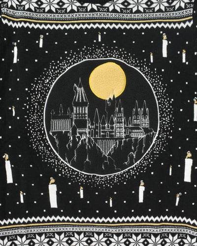 Official Harry Potter Hogwarts Castle Candles LED Christmas Jumper / Ugly Sweater