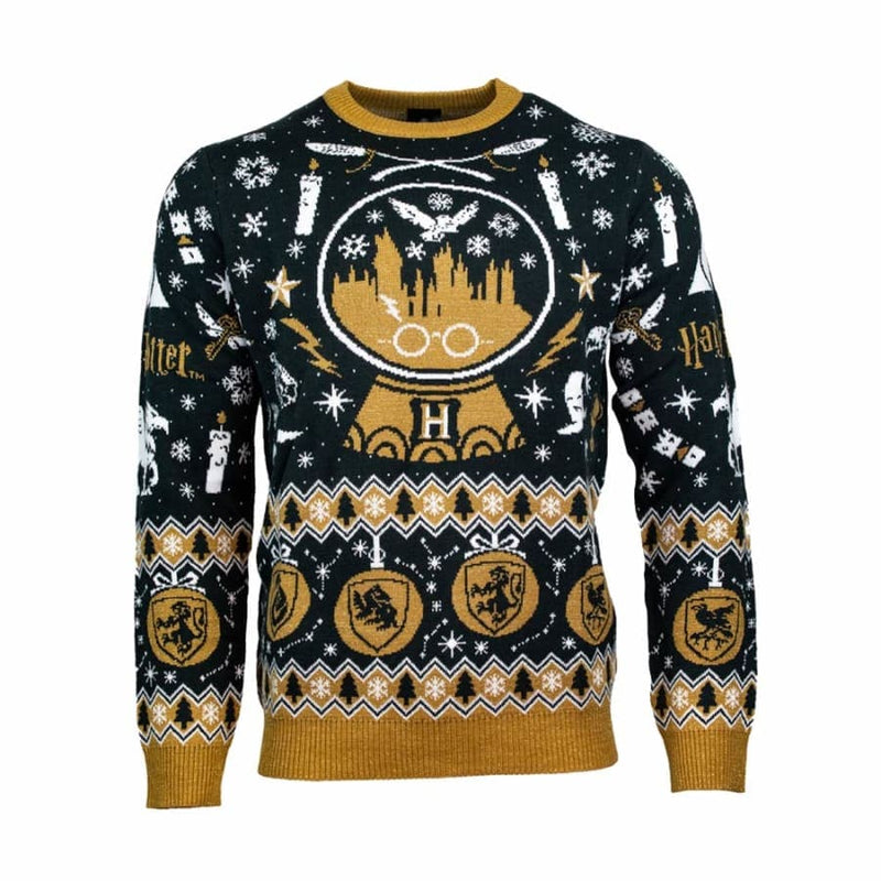 5XL (UK / EU) / 4XL (US) Official Harry Potter ‘Snow Globe Christmas’ Christmas Jumper / Ugly Sweater
