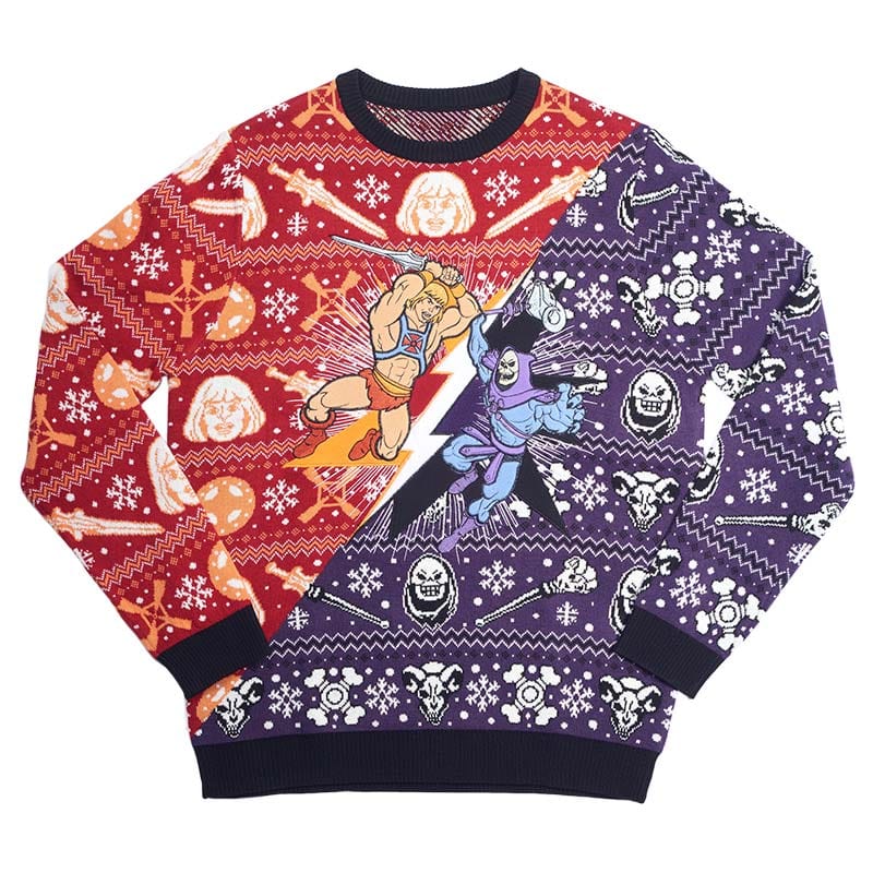 2XS (UK/EU) - 3XS (US) Official He-Man Vs. Skeletor Christmas Jumper / Ugly Sweater
