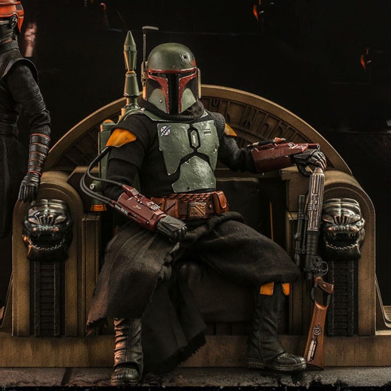 Official Hot Toys Star Wars Boba Fett (Repaint Armour) and Throne 1:6 Scale Figure