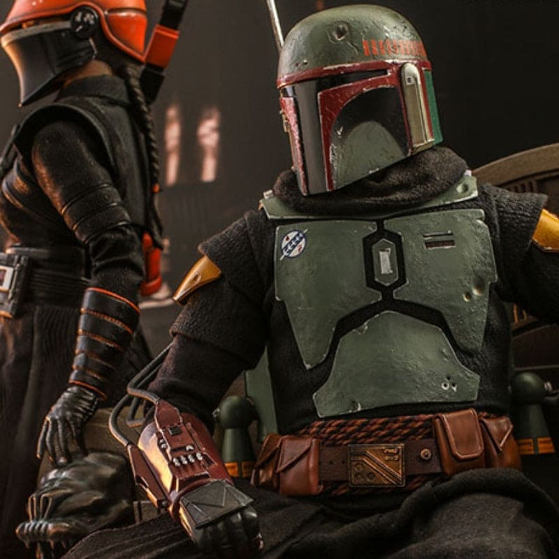 Official Hot Toys Star Wars Boba Fett (Repaint Armour) and Throne 1:6 Scale Figure
