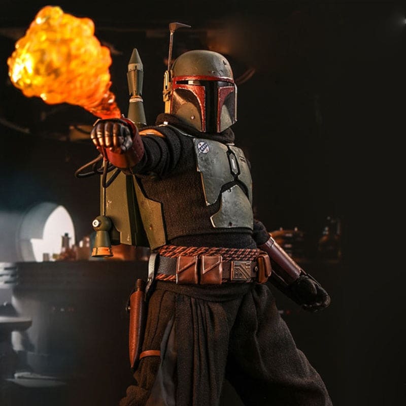 Official Hot Toys Star Wars Boba Fett (Repaint Armour) and Throne 1:6 Scale Figure