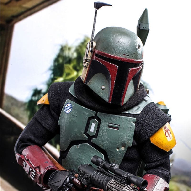 Official Hot Toys Star Wars Boba Fett (Repaint Armour) and Throne 1:6 Scale Figure