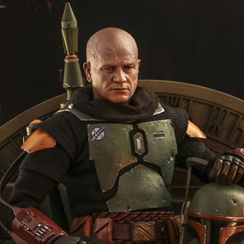 Official Hot Toys Star Wars Boba Fett (Repaint Armour) and Throne 1:6 Scale Figure