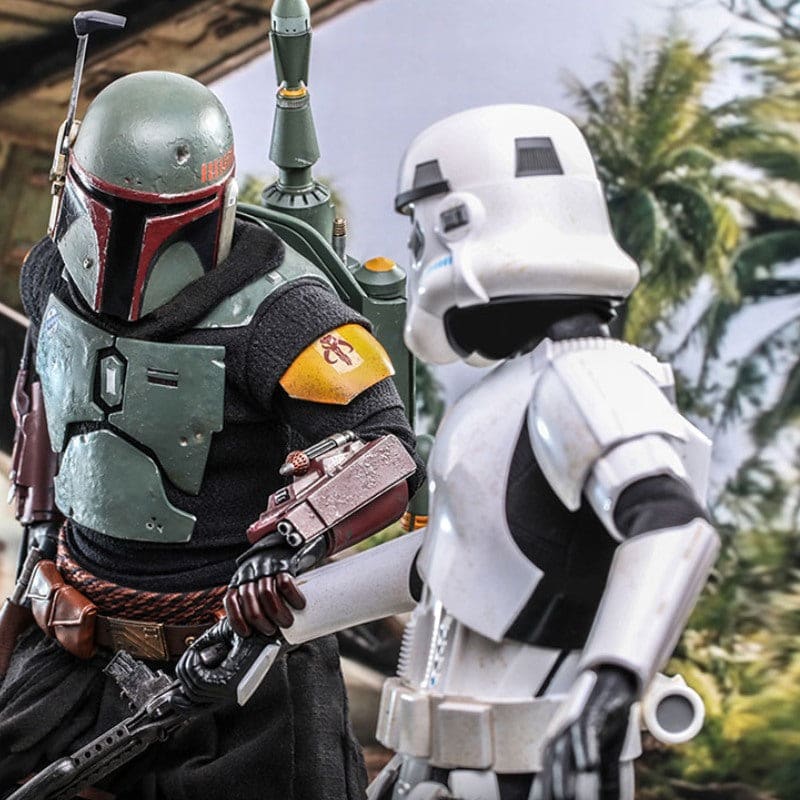 Official Hot Toys Star Wars Boba Fett (Repaint Armour) and Throne 1:6 Scale Figure
