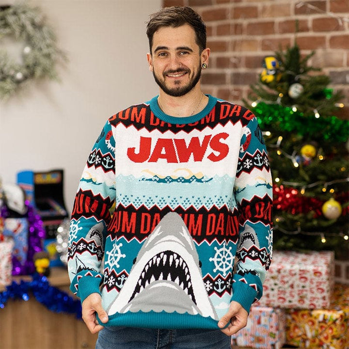 Just Geek Official Jaws DA DUM Christmas Jumper Ugly