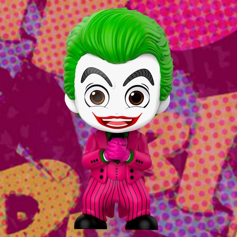Official DC Comics Joker 1966 Cosbaby 11cm Hot Toys Figure