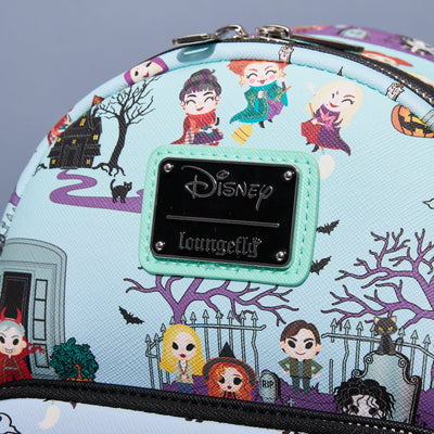 DAMAGED Loungefly Disney Hocus Pocus Scene Aop Mini Backpack