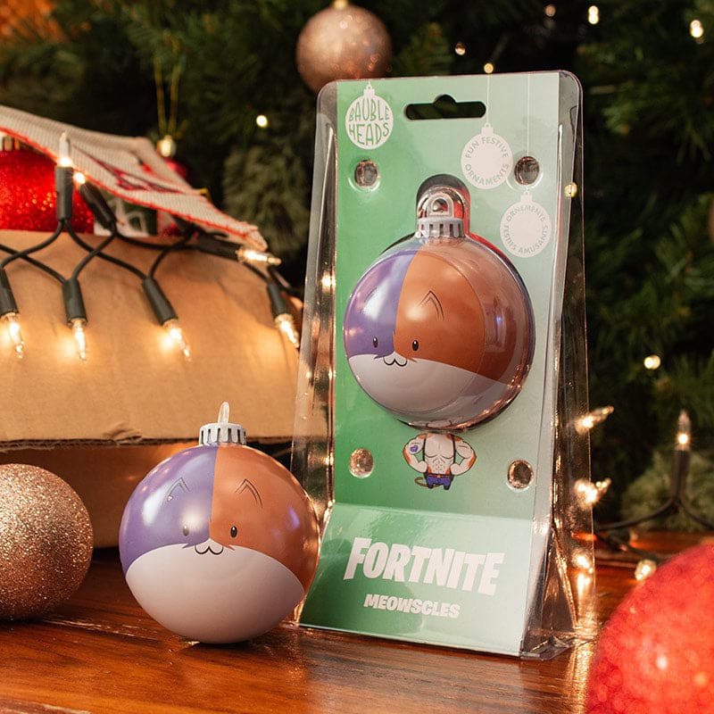 Bauble Heads Fortnite ‘Meowscles’ Christmas Decoration / Ornament