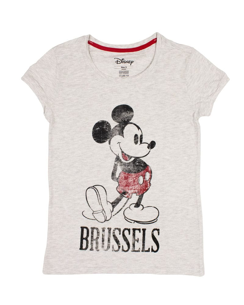 UK S / US XS Official Disney Mickey Mouse Grey Brussels Women&