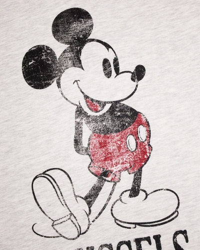 UK S / US XS Official Disney Mickey Mouse Grey Brussels Women's  T-Shirts