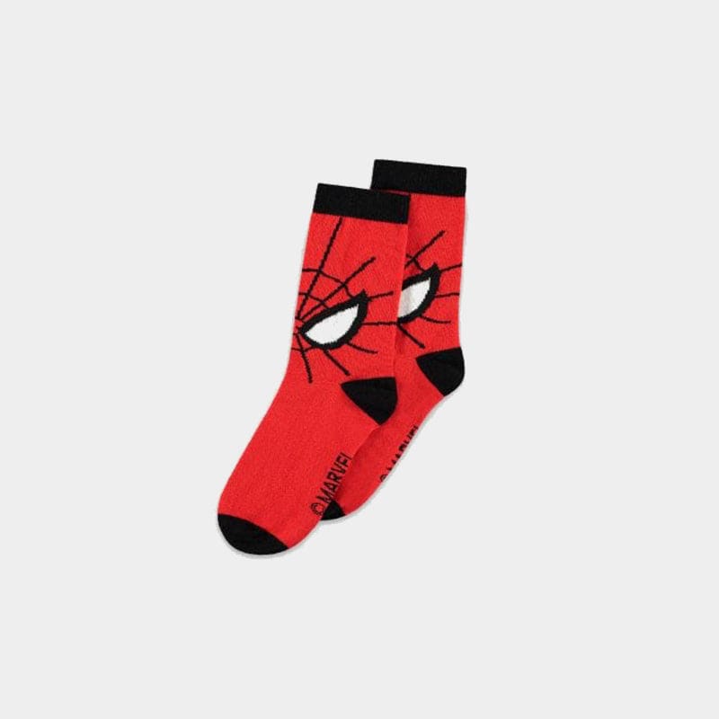 UK 3.5-5 EU 35/38 Official Marvel Spider-Man Novelty Socks (1 Pair)
