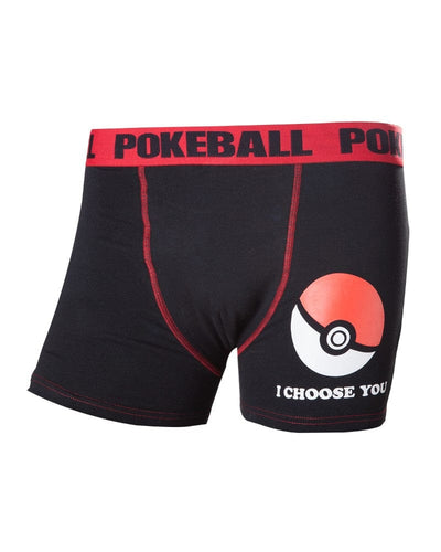 S Official Pokemon 'I Choose You' Poké Ball Boxer Shorts