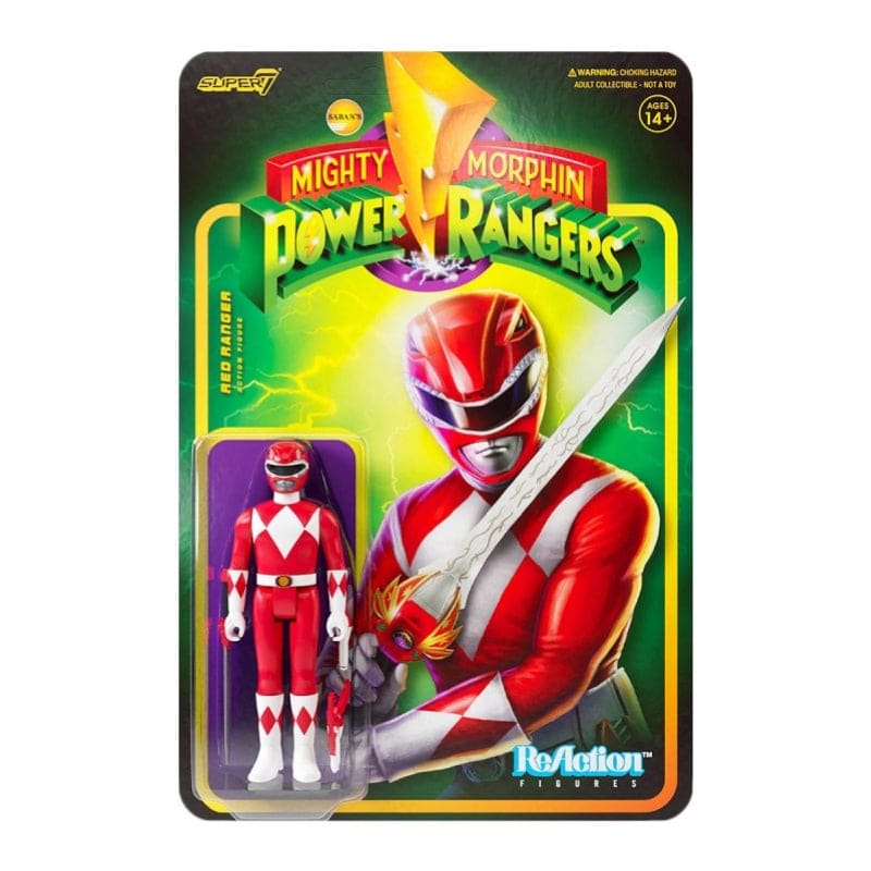 Official Power Rangers Red Ranger ReAction Figure