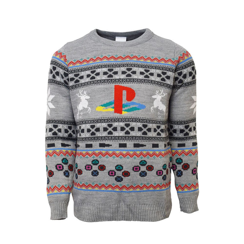 XS (UK / EU) / 2XS (US) Official PlayStation Console Christmas Jumper / Ugly Sweater