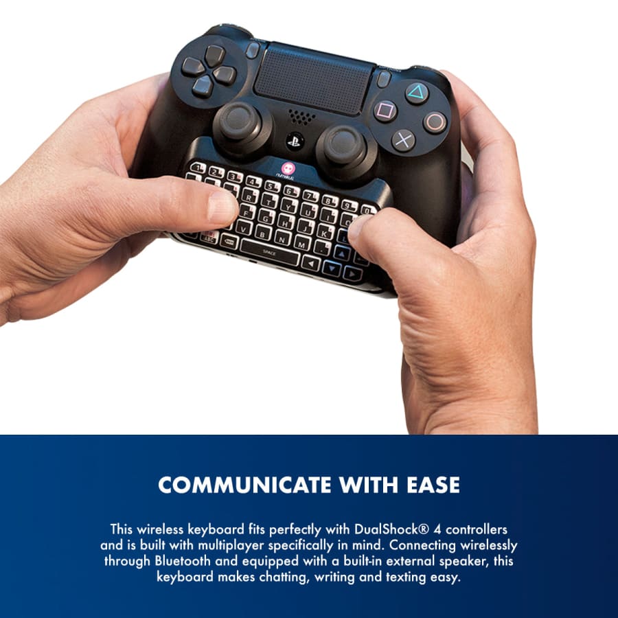 TNP PS4 Chatpad - PS4 Controller Keyboard Attachment, Compact Design - The  Ultimate QWERTY Gamepad Keyboard for Playstation4, Compatible with PS4, PS4
