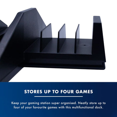 Numskull PlayStation PS4 Multi-Function 5 in 1 Docking Station / Console Stand