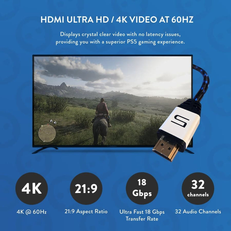 PS5 4K Ultra HD HDMI Cable (2m/7ft)