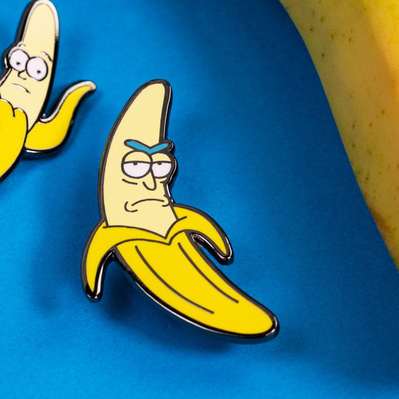 One Size Pin Kings Rick and Morty Enamel Pin Badge Set 1.3 – Banana Rick & Morty