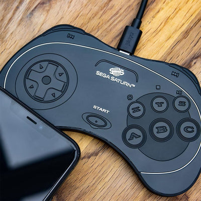 Official SEGA Saturn Hand Controller Wireless Charging Mat