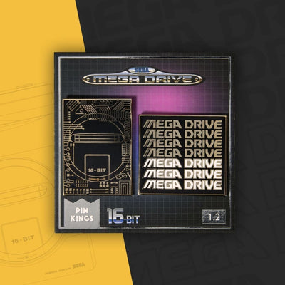 One Size Pin Kings SEGA Mega Drive Enamel Pin Badge Set 1.2 – Retro