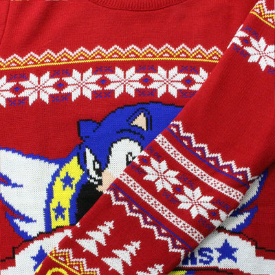 Official Classic Sonic the Hedgehog Christmas Jumper / Ugly Sweater