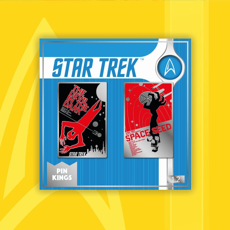 One Size Pin Kings Star Trek Enamel Pin Badge Set 1.2 – The Devil in the Dark & Space Seed