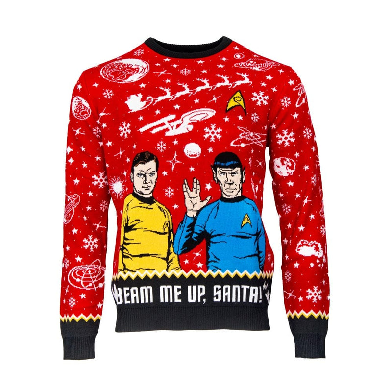2XL (UK / EU) / XL (US) Official Star Trek ‘Beam Me Up, Santa!’ Christmas Jumper / Ugly Sweater