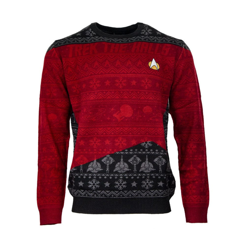 Official Star Trek Trek The Halls Christmas Jumper Ugly Sweater