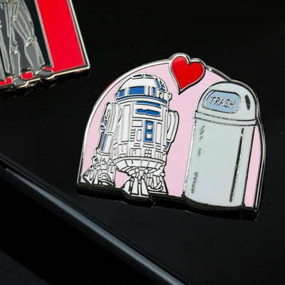 One Size Pin Kings Star Wars Enamel Pin Badge Set 3.1 – R2D2 & Darth Vader