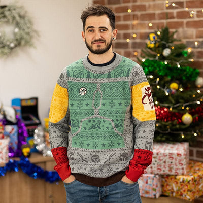 Official Boba Fett Difuzed Christmas Jumper / Ugly Sweater