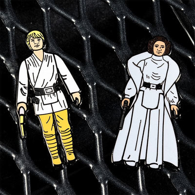 One Size Pin Kings Star Wars Enamel Pin Badge Set 1.1 - Luke Skywalker and Princess Leia