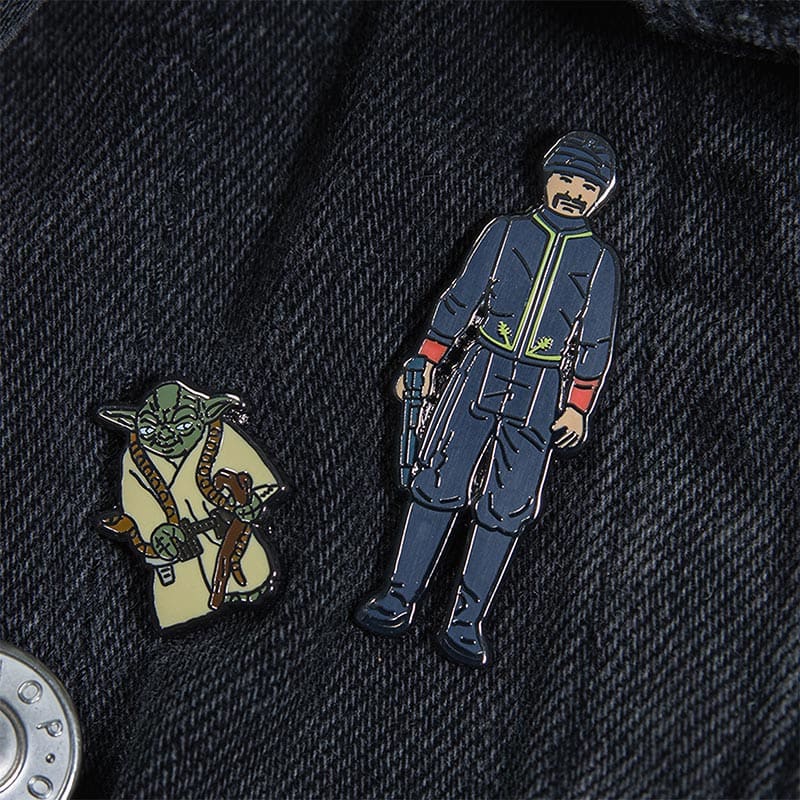 One Size Pin Kings Star Wars Enamel Pin Badge Set 1.16 – Bespin Security Guard and Yoda