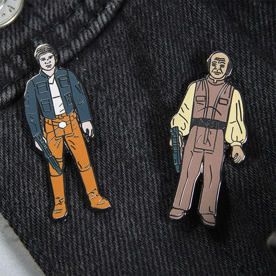 One Size Pin Kings Star Wars Enamel Pin Badge Set 1.18 – Han Solo (Bespin Outfit) and Lobot