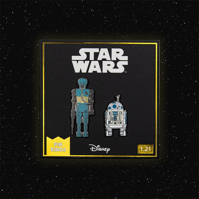 One Size Pin Kings Star Wars Enamel Pin Badge Set 1.21 – 2-1B and R2 D2 (with Sensorscope)