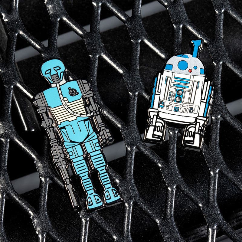 One Size Pin Kings Star Wars Enamel Pin Badge Set 1.21 – 2-1B and R2 D2 (with Sensorscope)