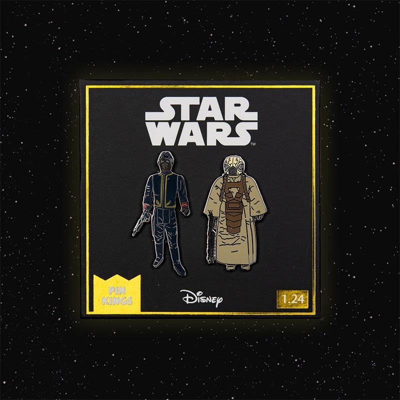 One Size Pin Kings Star Wars Enamel Pin Badge Set 1.24 – Bespin Security Guard (Variant) and Zuckuss
