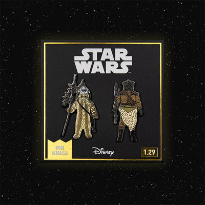 One Size Pin Kings Star Wars Enamel Pin Badge Set 1.29 – Logray (Ewok Medicine Man) and Klaatu