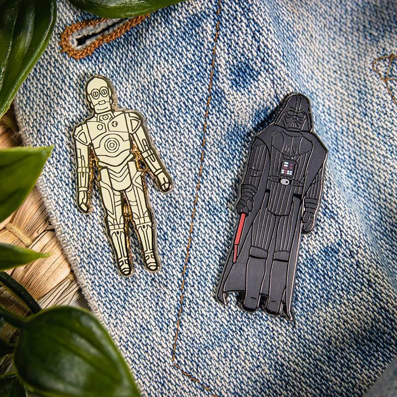 One Size Pin Kings Star Wars Enamel Pin Badge Set 1.3 - C3PO and Darth Vader
