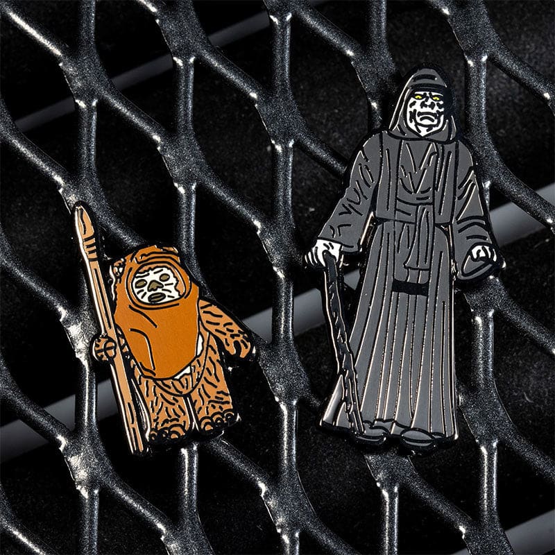 One Size Pin Kings Star Wars Enamel Pin Badge Set 1.36 – Wicket W. Warrick and The Emperor