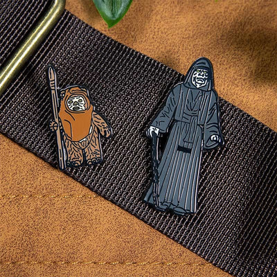 One Size Pin Kings Star Wars Enamel Pin Badge Set 1.36 – Wicket W. Warrick and The Emperor