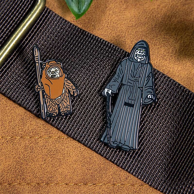 One Size Pin Kings Star Wars Enamel Pin Badge Set 1.36 – Wicket W. Warrick and The Emperor