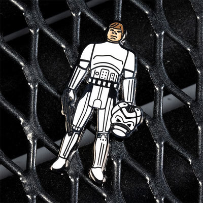 One Size Pin Kings Star Wars Enamel Pin Badge Set 1.44 – Imperial Gunner and Luke Skywalker (Imperial Stormtrooper Outfit)