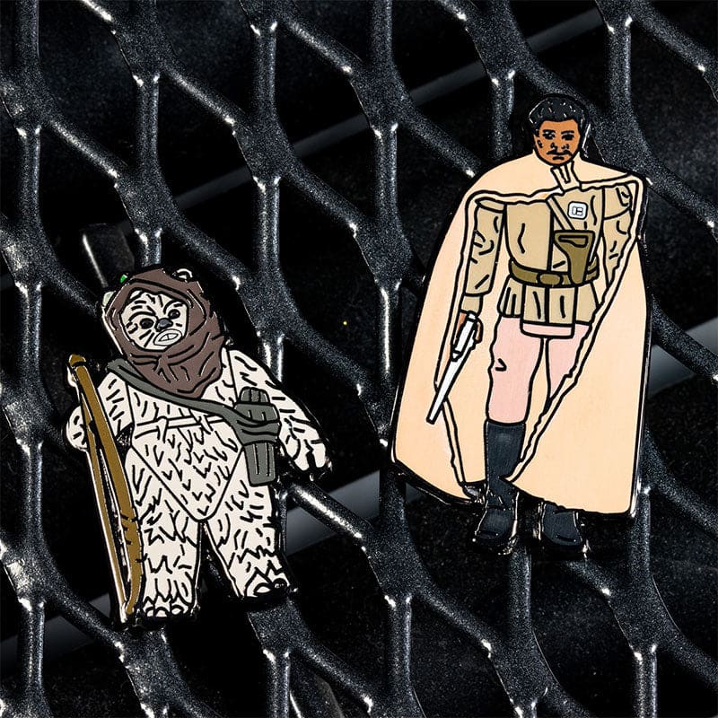 One Size Pin Kings Star Wars Enamel Pin Badge Set 1.47 – Warok and Lando Calrissian (General Pilot)