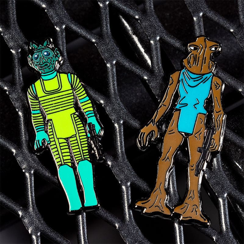 One Size Pin Kings Star Wars Enamel Pin Badge Set 1.7 – Greedo and Hammerhead