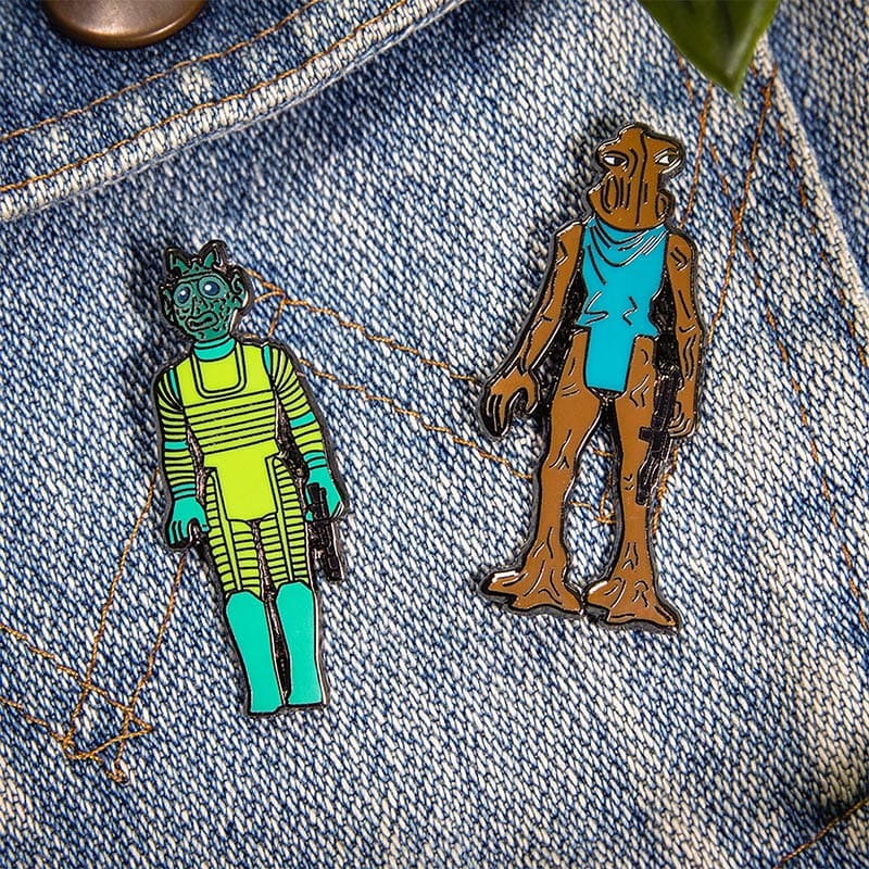 One Size Pin Kings Star Wars Enamel Pin Badge Set 1.7 – Greedo and Hammerhead