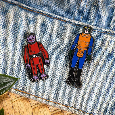 One Size Pin Kings Star Wars Enamel Pin Badge Set 1.8 – Walrus Man and Snaggletooth