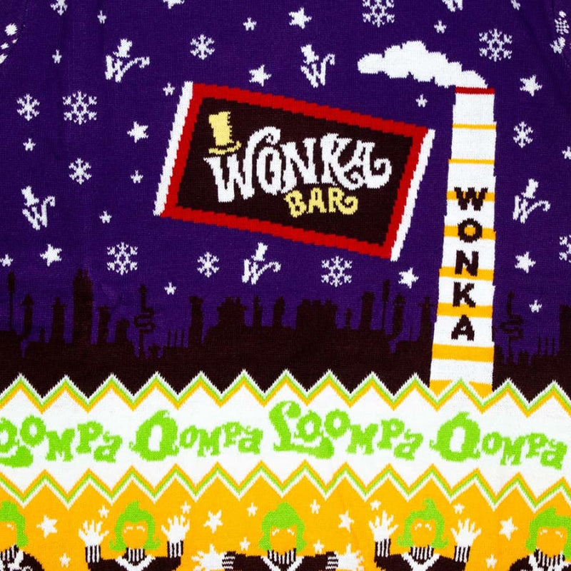 Official Willy Wonka & the Chocolate Factory Christmas Jumper / Ugly Sweater